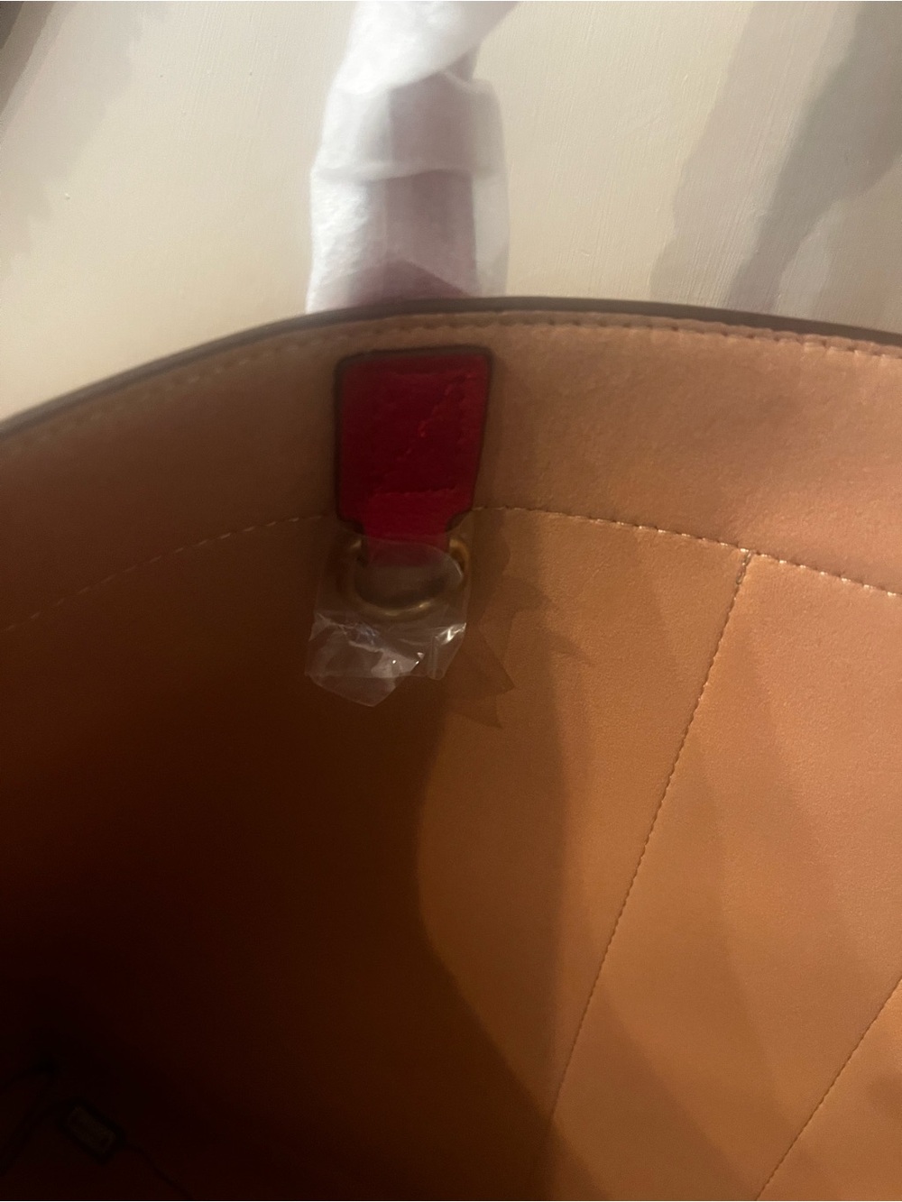 Huge Gucci style Red Floral GG Supreme Tote with Wristlet - Picture 12 of 12
